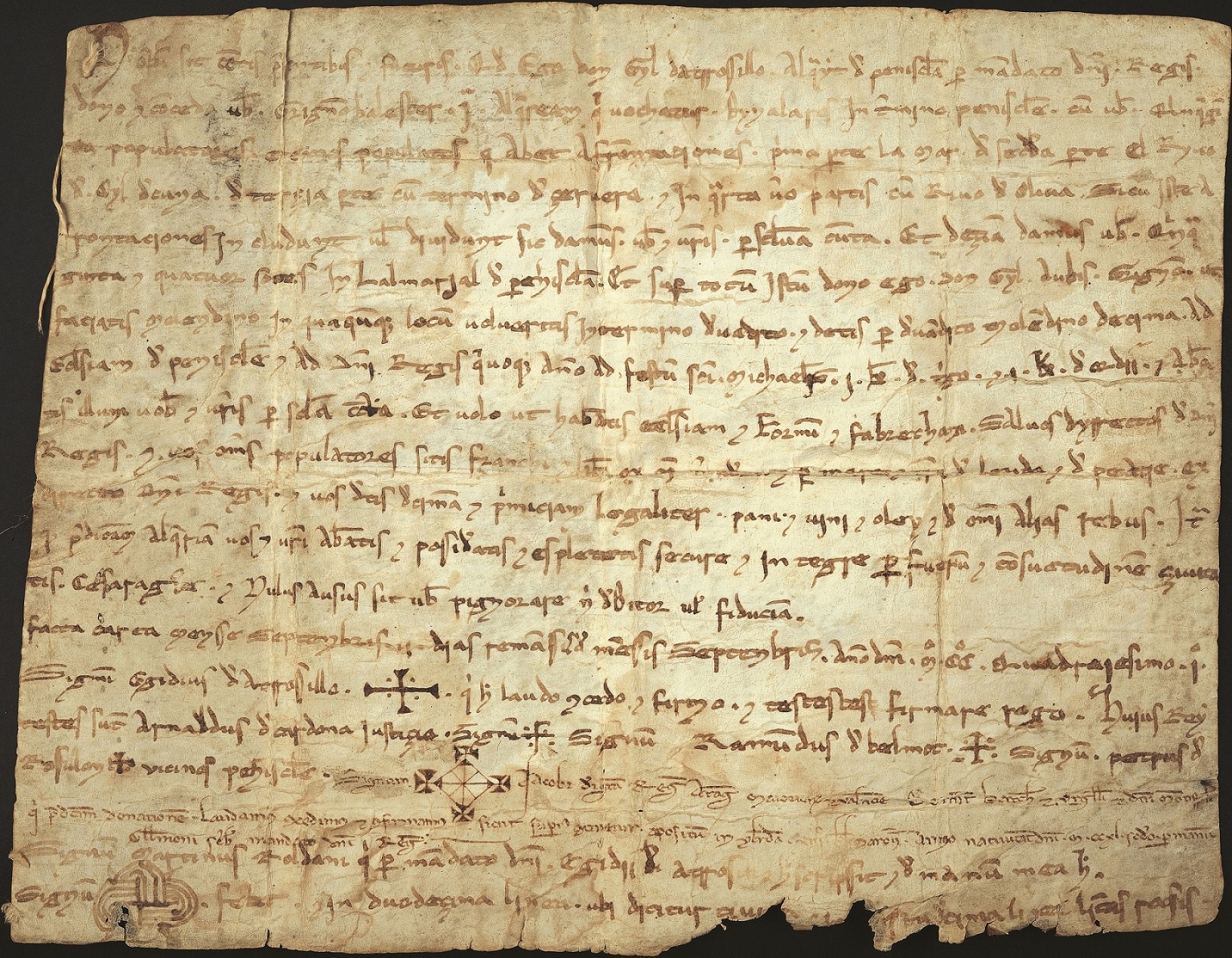 Carta de población de Vinaròs (29 de septiembre de 1241)